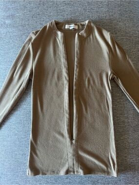Joah Brown Invisible Long Sleeve Top in Spruce | Size XS/S